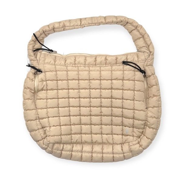 SOLD NWOT FP Movement Quilted Carryall Hobo Crossbody Packable Bag - Off White - Picture 9 of 11